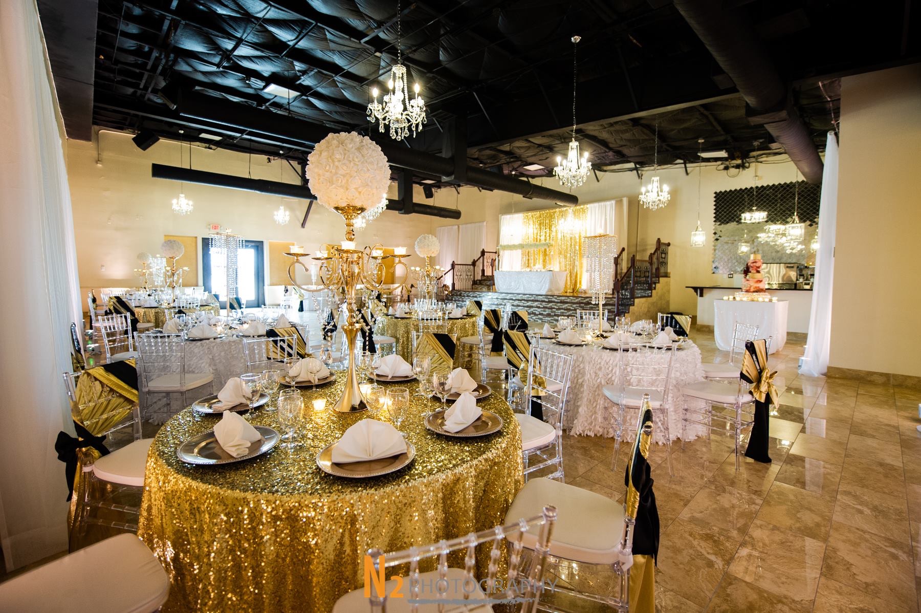 Bright and festive birthday party setup by Alegria Gardens featuring colorful decorations and elegant table settings.