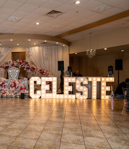 Wine glasses provided by Alegria Gardens - Houston, TX