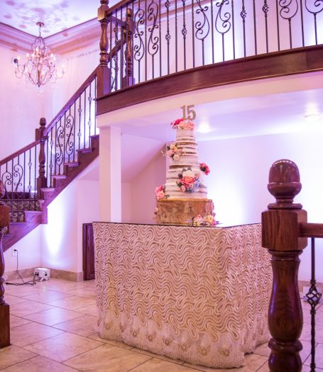 Bright and festive birthday party setup by Alegria Gardens featuring colorful decorations and elegant table settings.